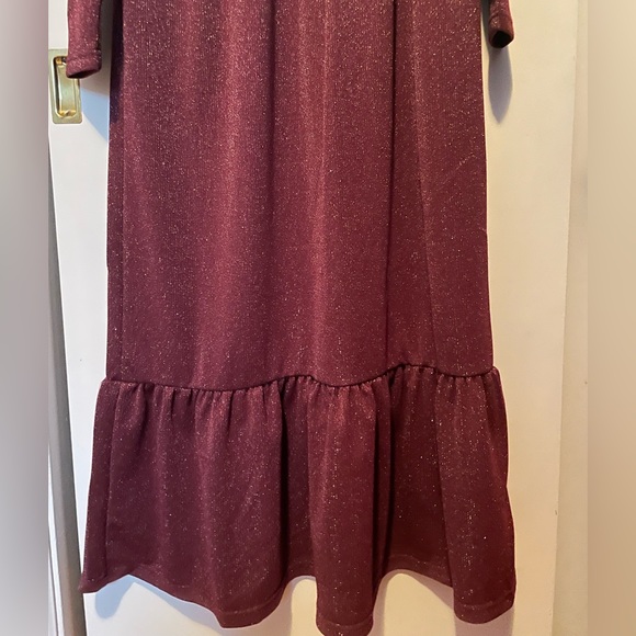 BETSEY JOHNSON Shimmer Maroon Dress - Picture 7 of 7